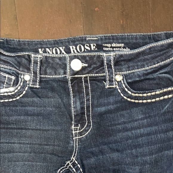 Knox Rose Crip Skinny Indigo Jeans size 10 - Picture 3 of 9
